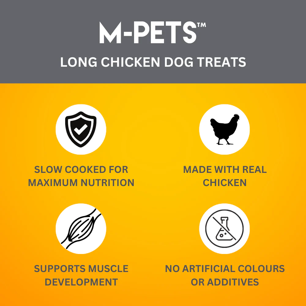 M PETS Long Chicken Treats for Dogs - Runbopad