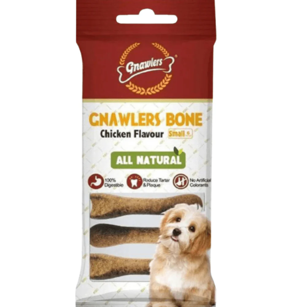 Gnawlers Chicken Bone Dog Treats (4.5 inch) - Runbopad