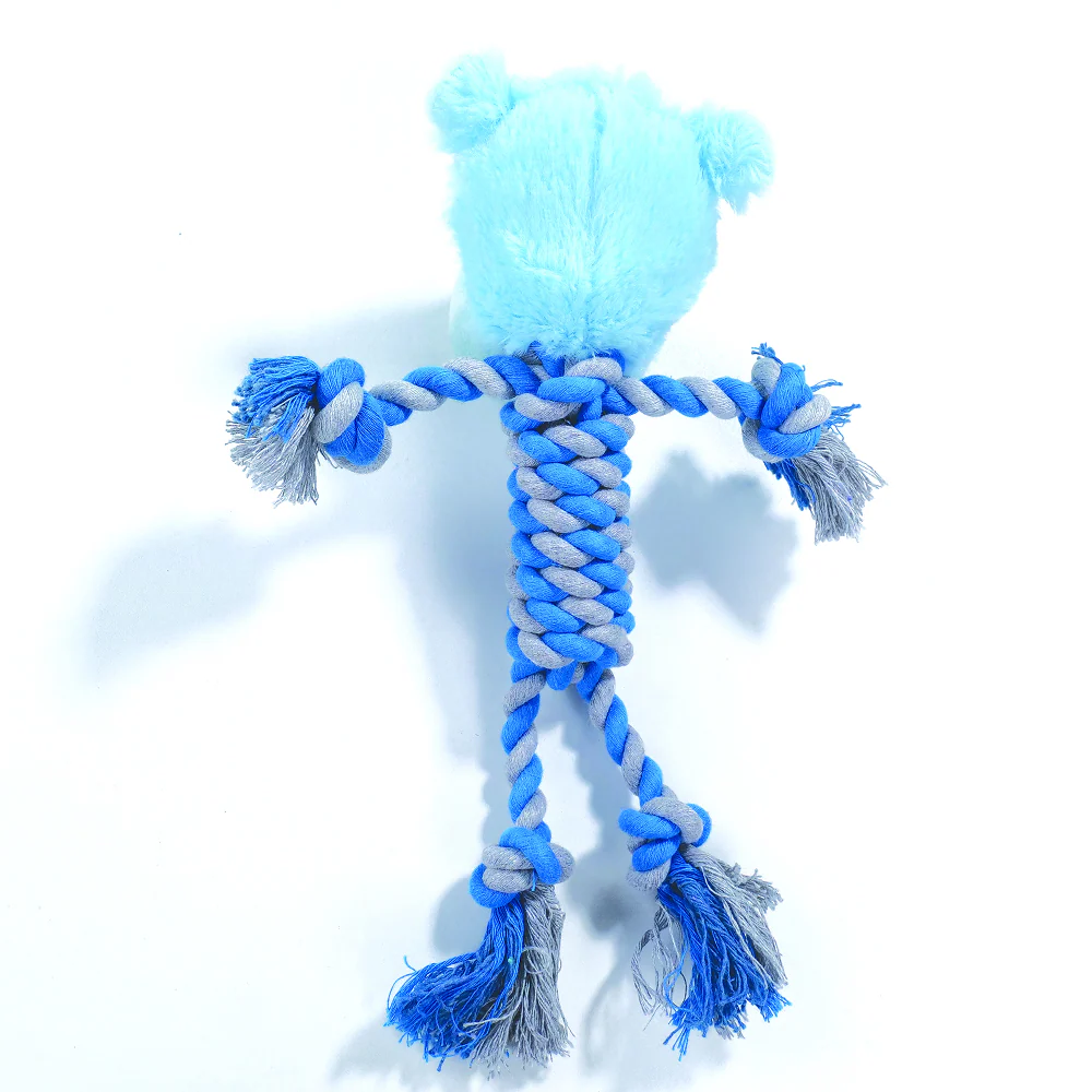M Pets Coco Eco Rope Toy for Dogs (Blue) - Runbopad