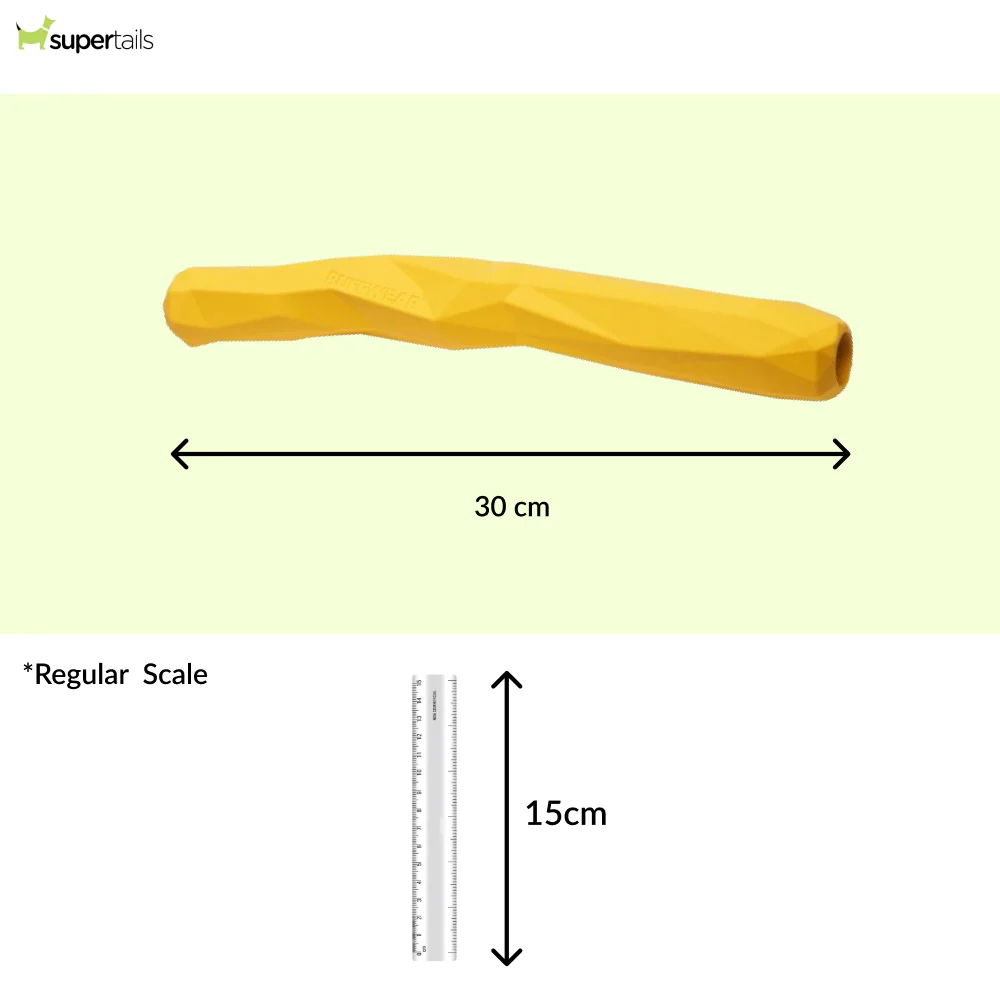 Ruffwear Gnawt a Stick Toy for Dogs (Dandeliion Yellow) - Runbopad
