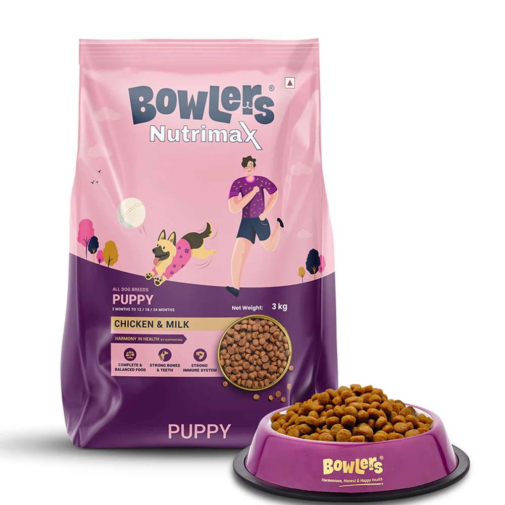 Bowlers Chicken and Milk Nutrimax Puppy Dog Dry Food - Runbopad