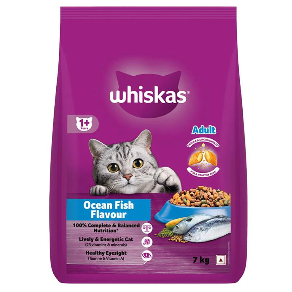 Whiskas Ocean Fish Flavour Adult Cat Dry Food - Runbopad