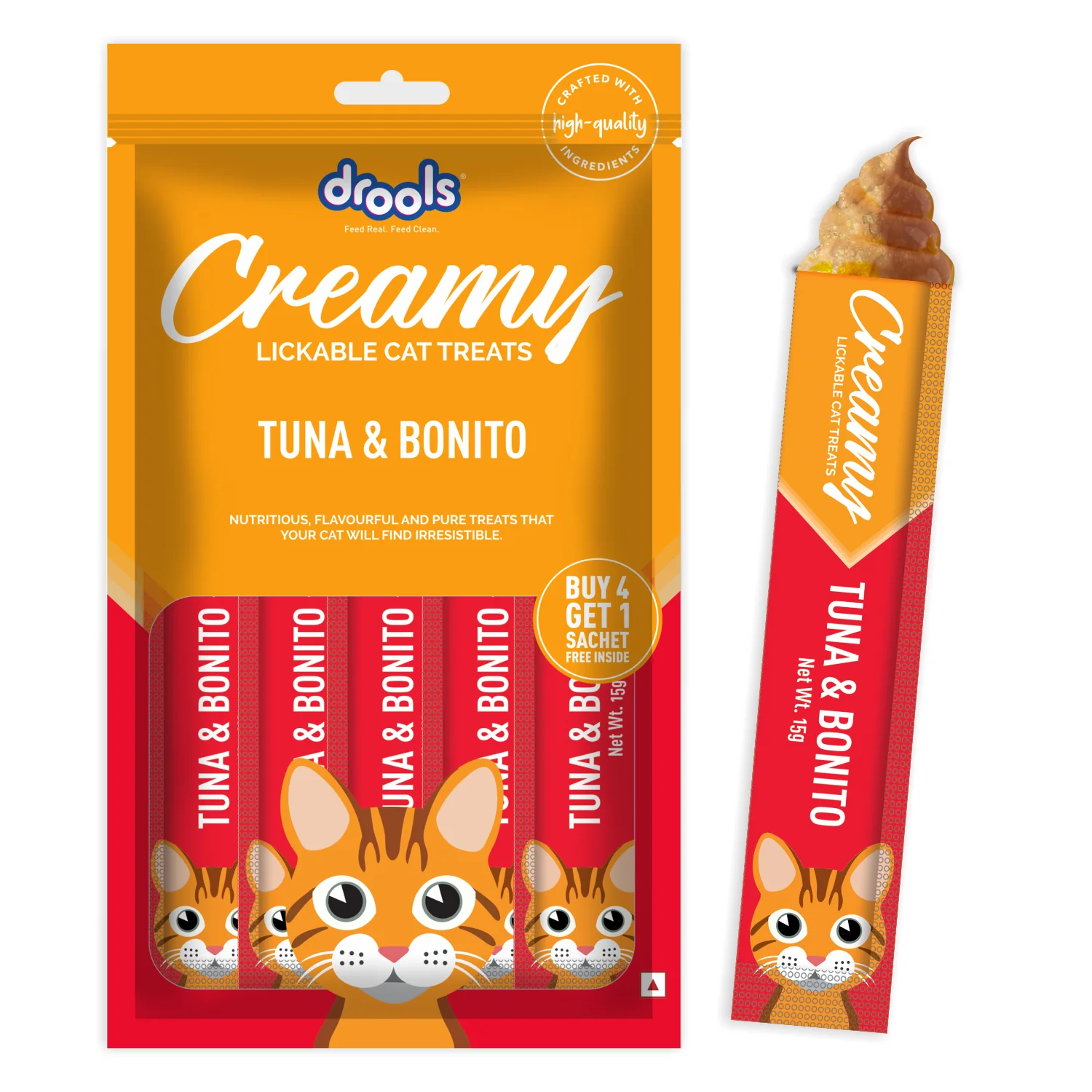 Drools Tuna & Bunito Creamy Cat Treats - Runbopad