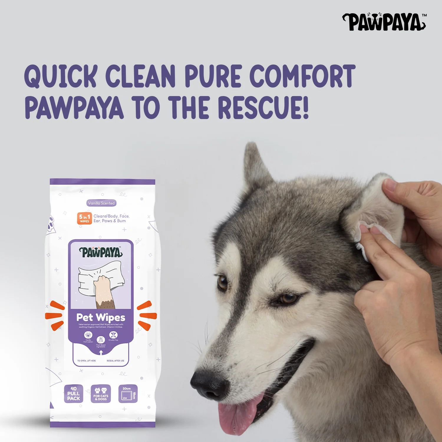 Pawpaya Wipes for Pets - Runbopad