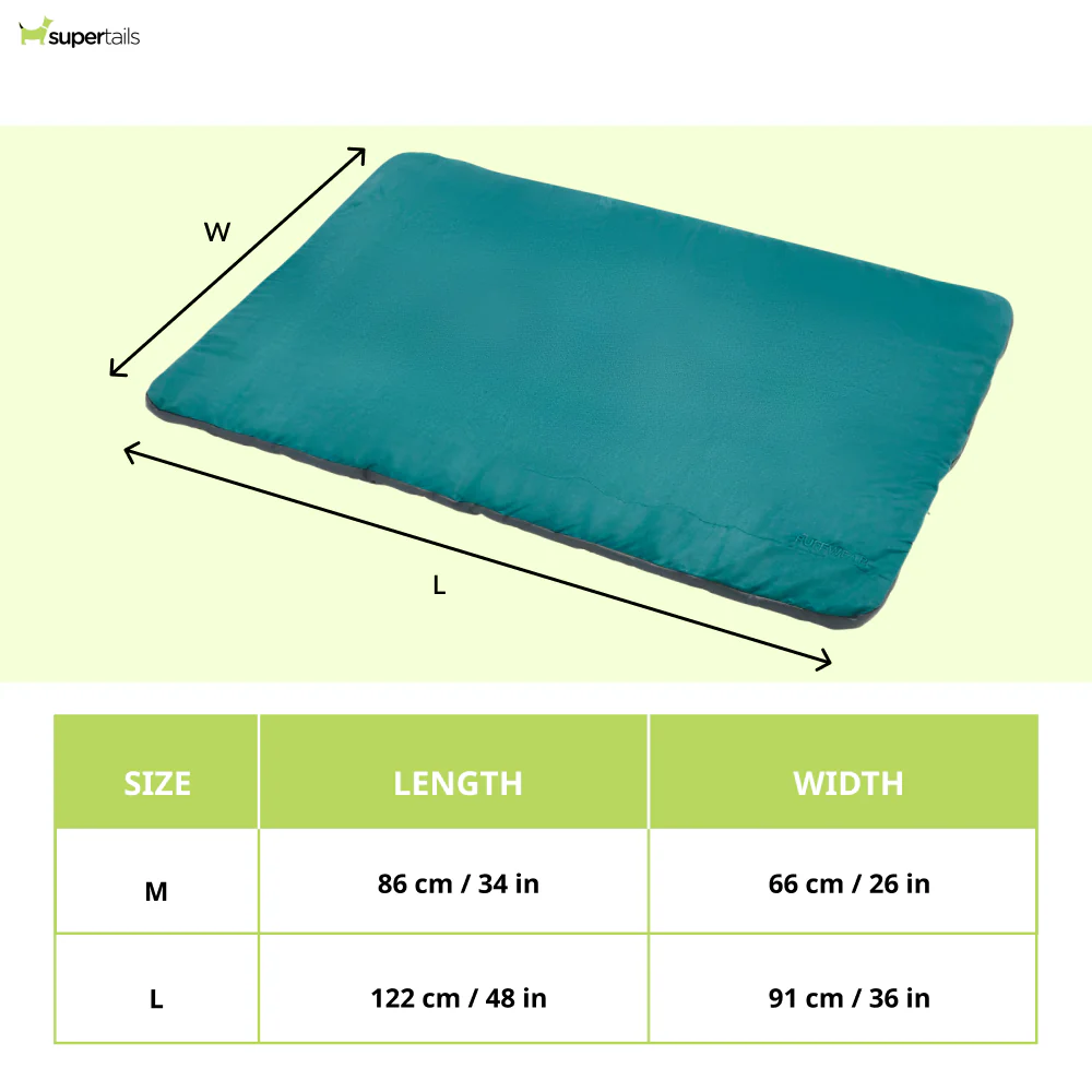 Ruffwear Mt. Bachelor Portable Pad Bed for Dogs (Tumalo Teal) - Runbopad