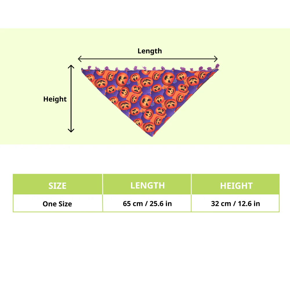 Skatrs Boo tiful Reversible Halloween Bandana for Dogs and Cats - Runbopad