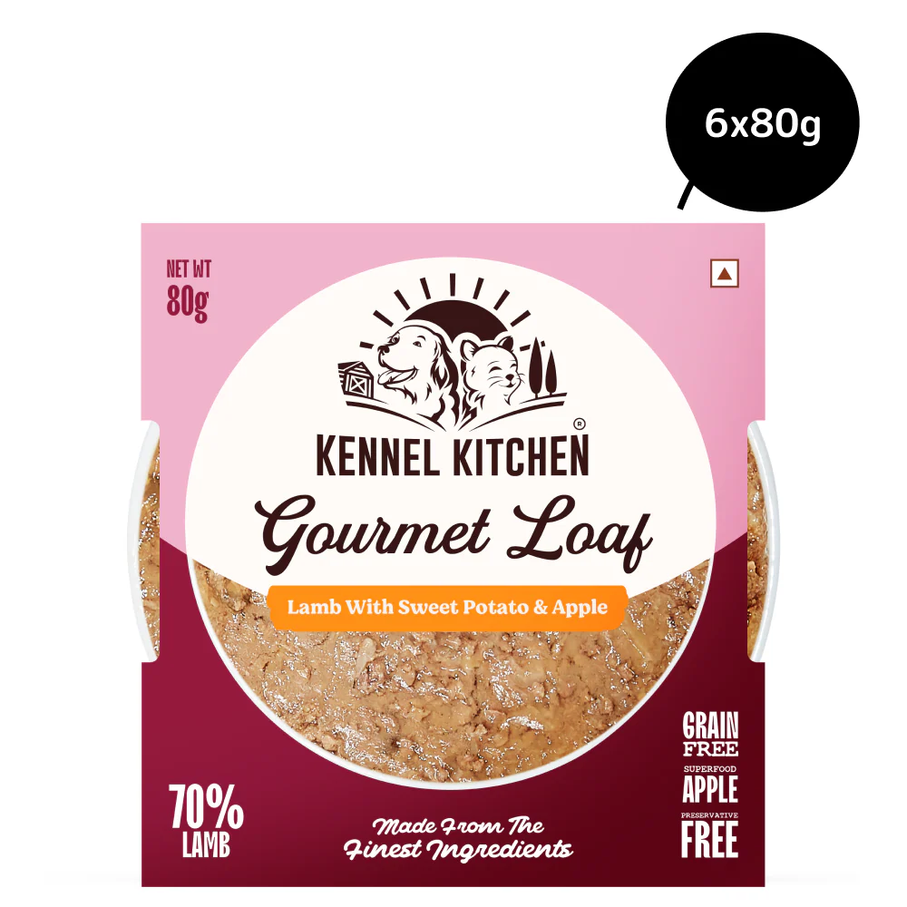 Kennel Kitchen Gourmet Loaf Lamb with Sweet Potato & Apple Puppy & Adult Dog Wet Food (All Life Stage) - Runbopad