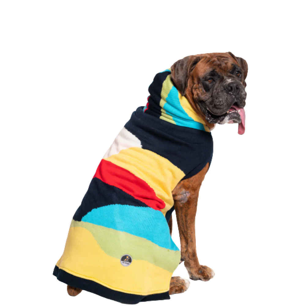 Petsnugs Color blocked Knit Sweater for Dogs and Cats - Runbopad