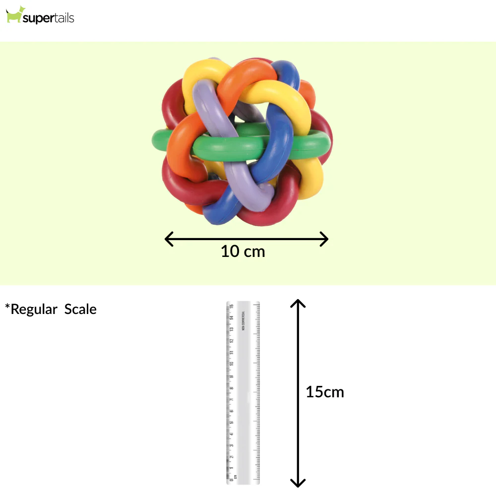 Trixie Natural Rubber Knotted Ball Chew Toy for Dogs - Runbopad