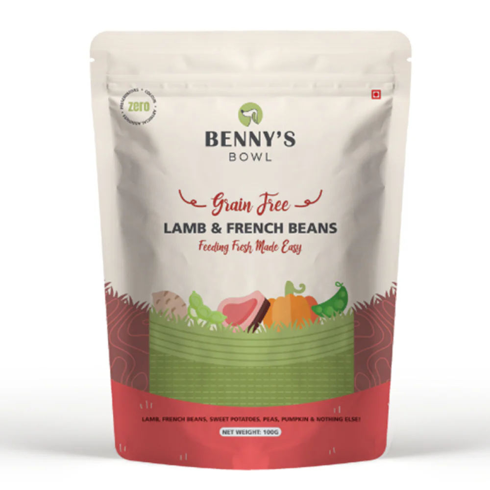 Bennys Bowl Lamb and French Beans Dog Fresh and Wet Food - Runbopad