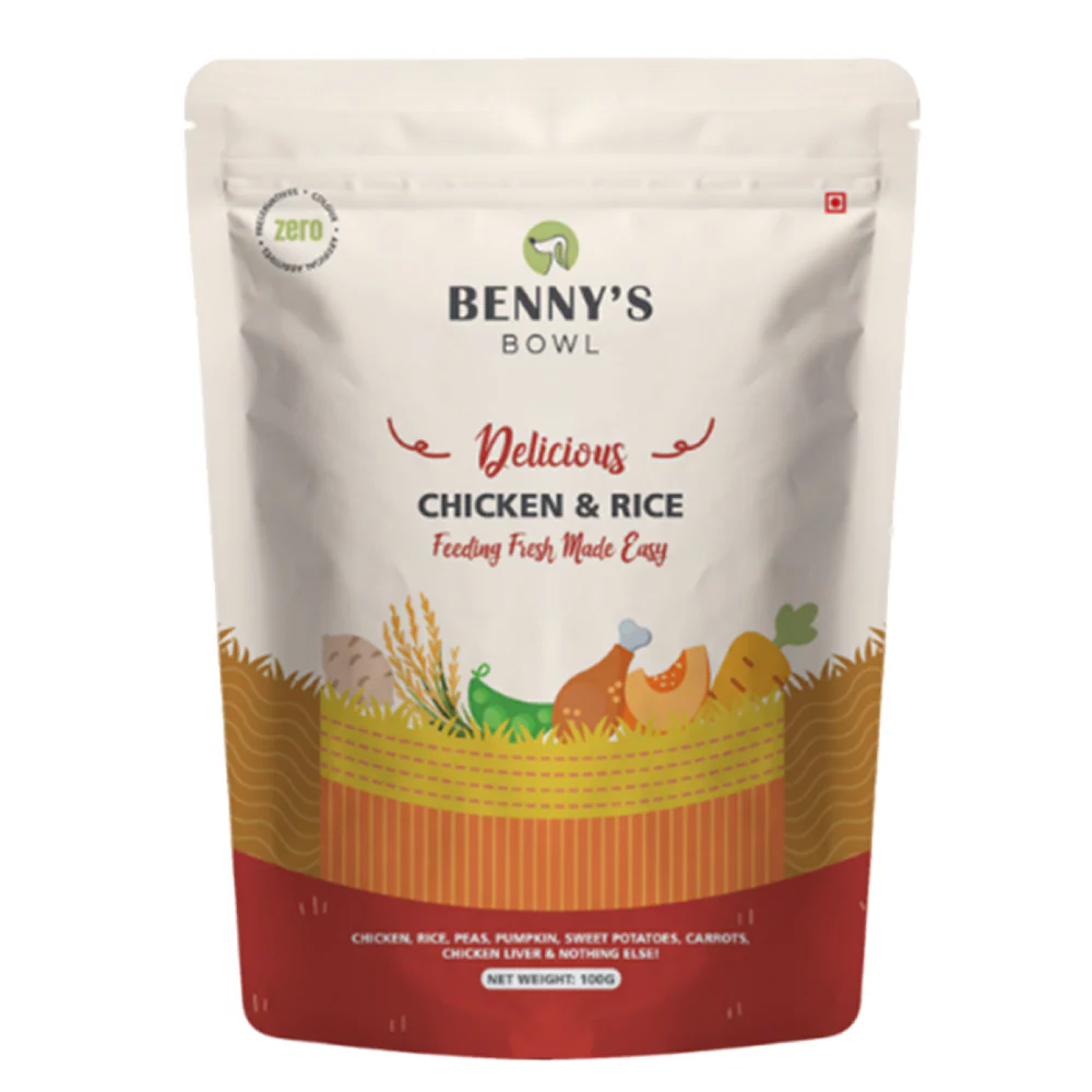 Bennys Bowl Chicken and Rice Dog Fresh and Wet Food - Runbopad