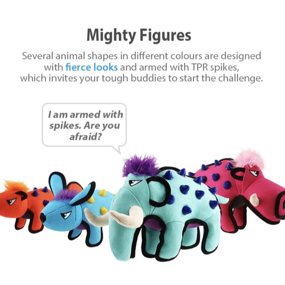 GiGwi Duraspikes Rabbit Toy for Dogs (Blue) - Runbopad