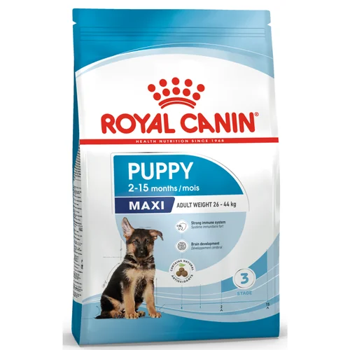Royal Canin Maxi Puppy Dog Dry Food (4kg) and Bayer Drontal Puppy Deworming Suspension (20mL) - Runbopad