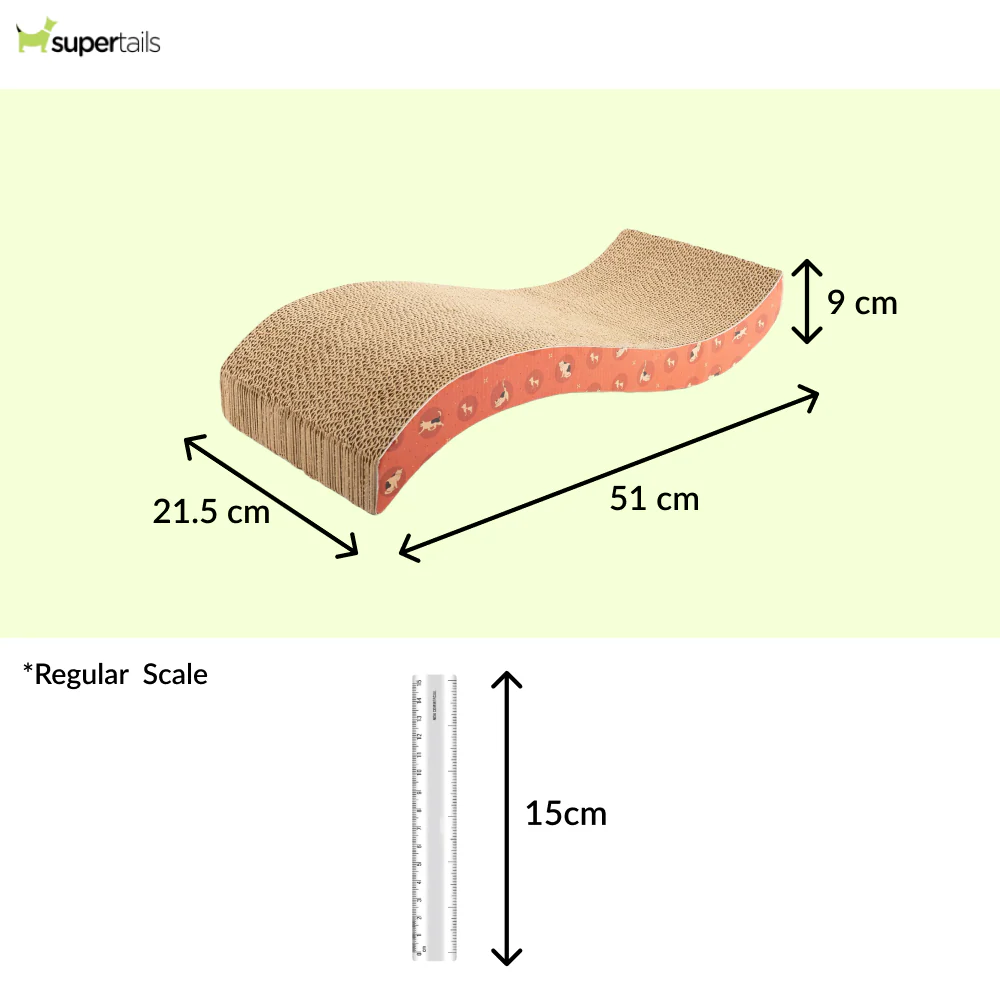 HUFT Sara's Scratchville Scratcher Toy for Cats (Orange) - Runbopad
