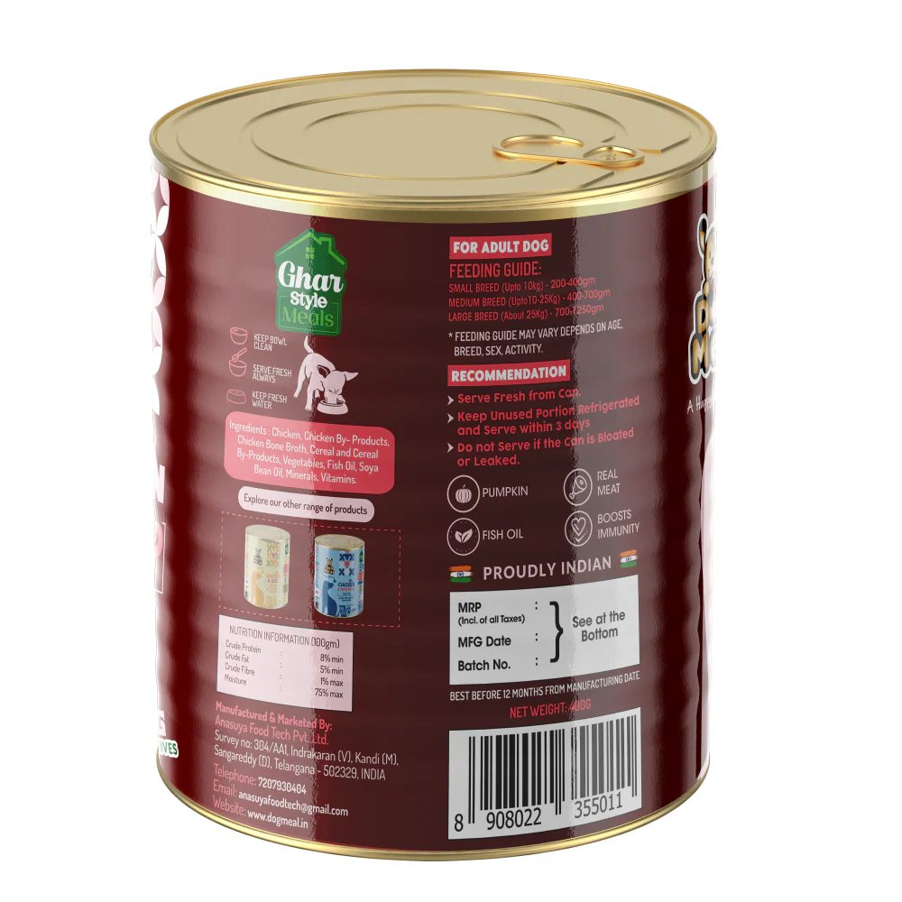 Dog Meal Chicken and Liver Meals Dog Wet Food - Runbopad