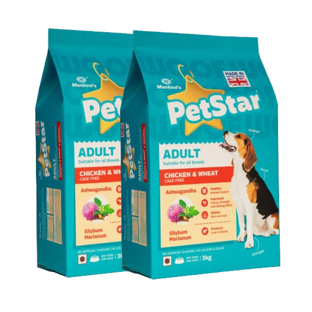 Mankind Petstar Chicken and Wheat Adult Dog Dry Food - Runbopad