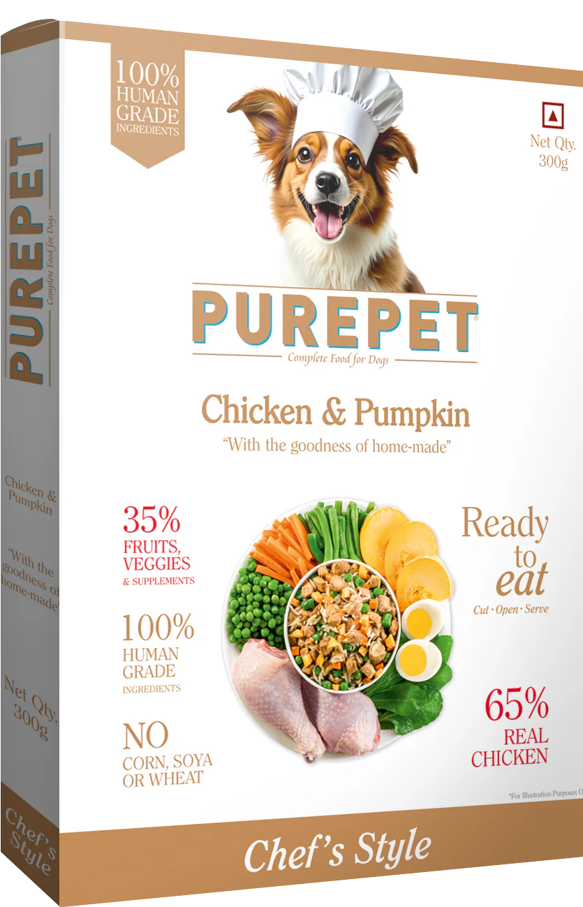 Purepet Chicken and Pumpkin Biryani Fresh Food for Dogs - Runbopad