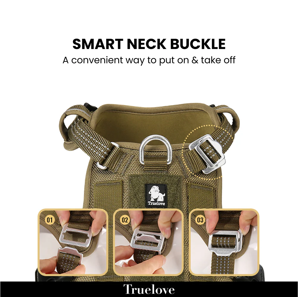 Truelove Escape proof harness for Dogs (Vibrant Orange) - Runbopad