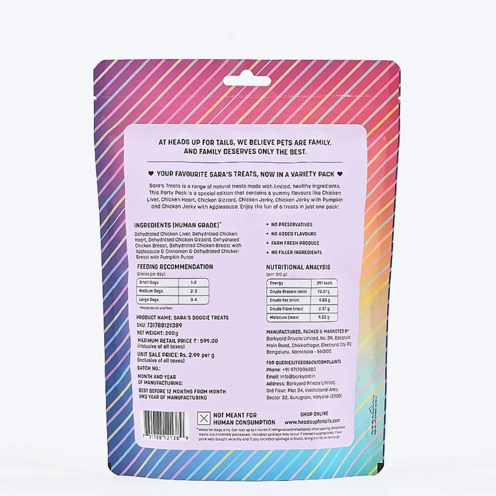 HUFT Sara's  Pawsome Grain Free Party Pack for Dogs - Runbopad