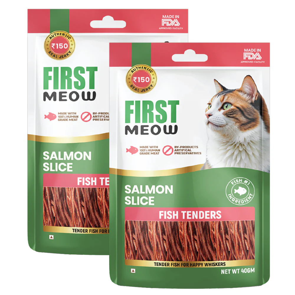 First Meow Salmon Slice Jerky Cat Treat - Runbopad