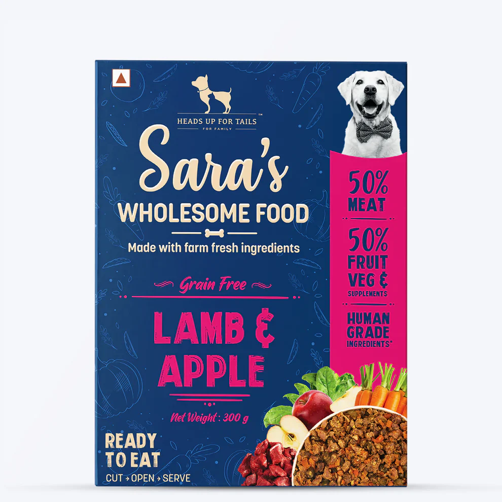 HUFT Sara's Wholesome Grain Free Lamb & Apple and Classic Paneer and Veggies Dog Wet Food Combo - Runbopad