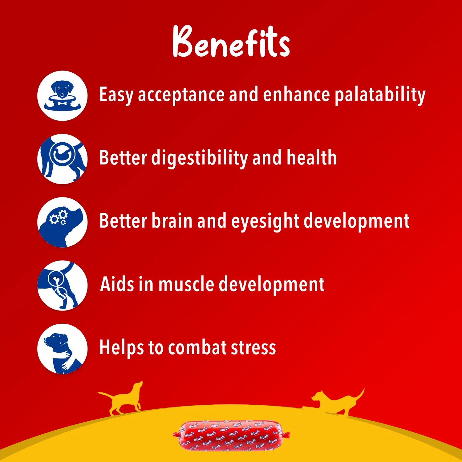 Drools 100% Real Chicken Sausage Treat for Dogs - Runbopad