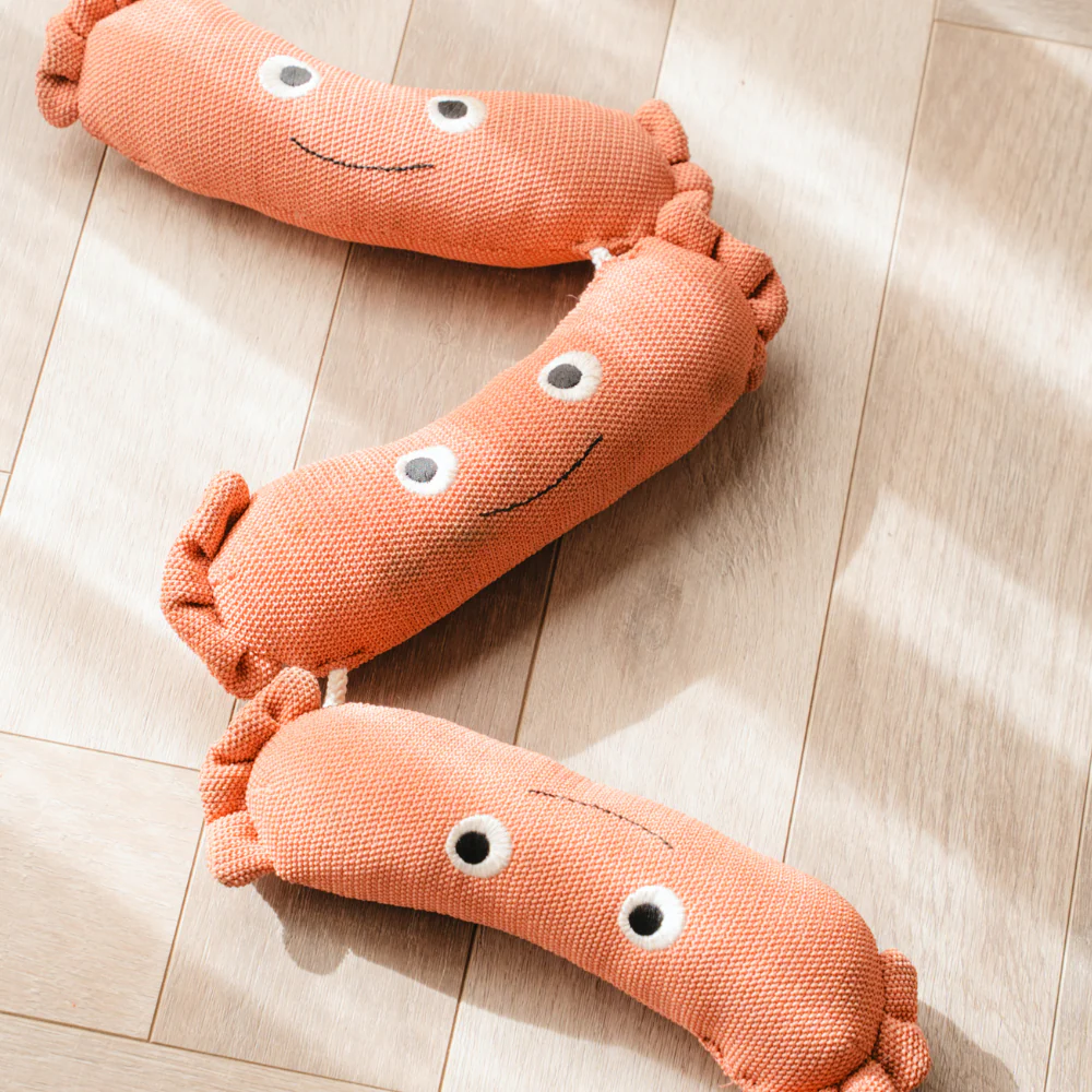 Pet Set Go Sausage Plush Toy for Dogs (Brown) - Runbopad