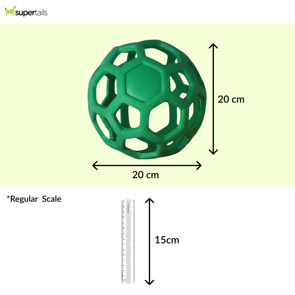 Talking Dog Club Pop Hollow Elastic Interactive Busy Ball Toy for Dogs (Green) - Runbopad