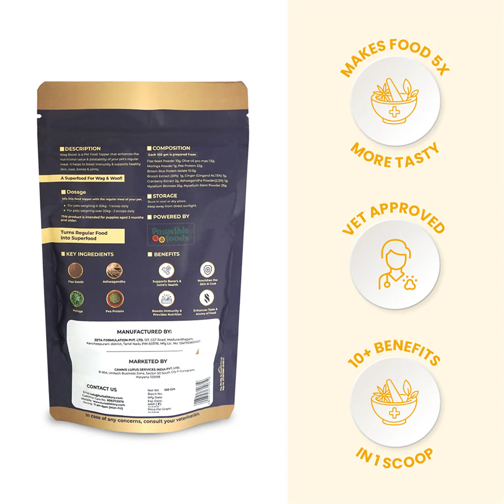 FurBall Story Wag Boost Food Topper for Dogs and Cats - Runbopad