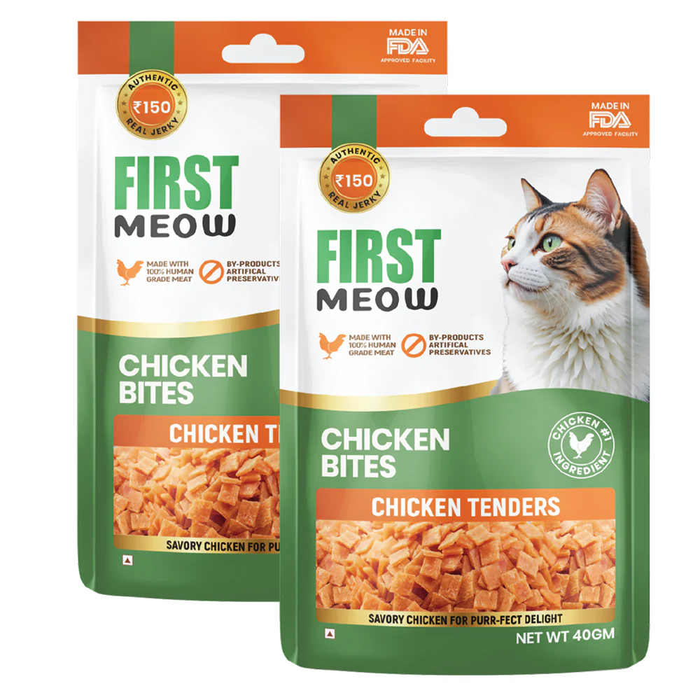 First Meow Chicken Bites Jerky Cat Treat - Runbopad