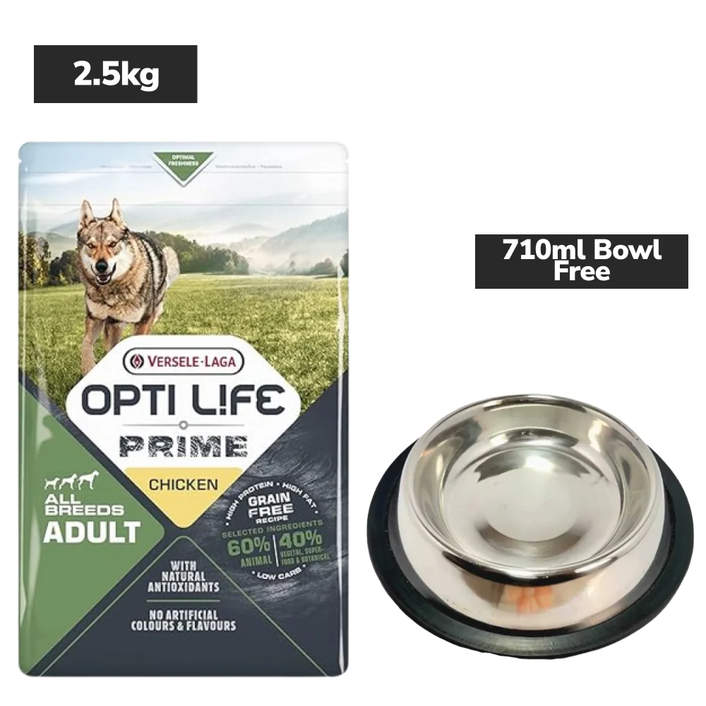 Versele Laga Opti Life Prime Chicken Adult Dog Dry Food - Runbopad