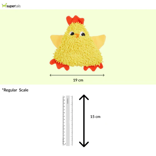 Barkbutler x Fofos Tough Squeaky Chick Toy for Dogs - Runbopad