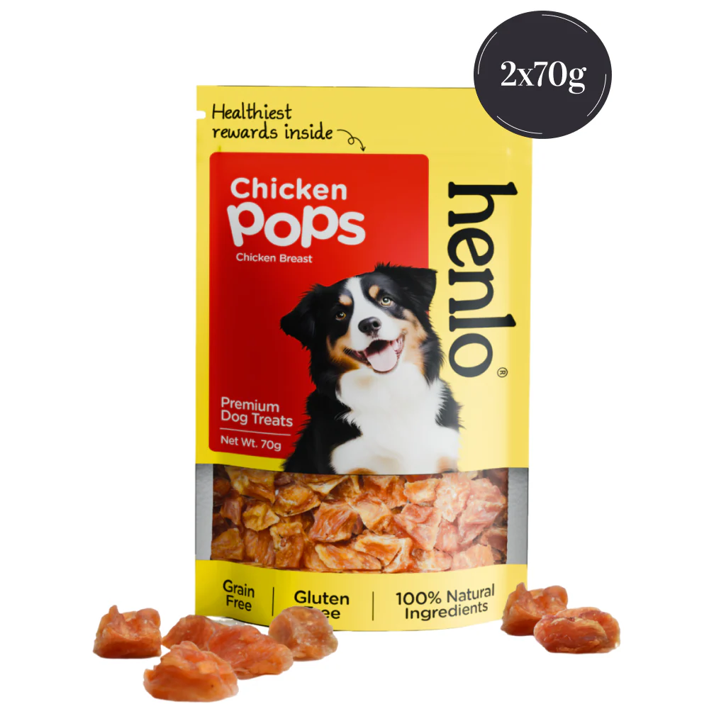 Henlo Chicken Pops Dog Treats I Guilt Free I High Protein - Runbopad