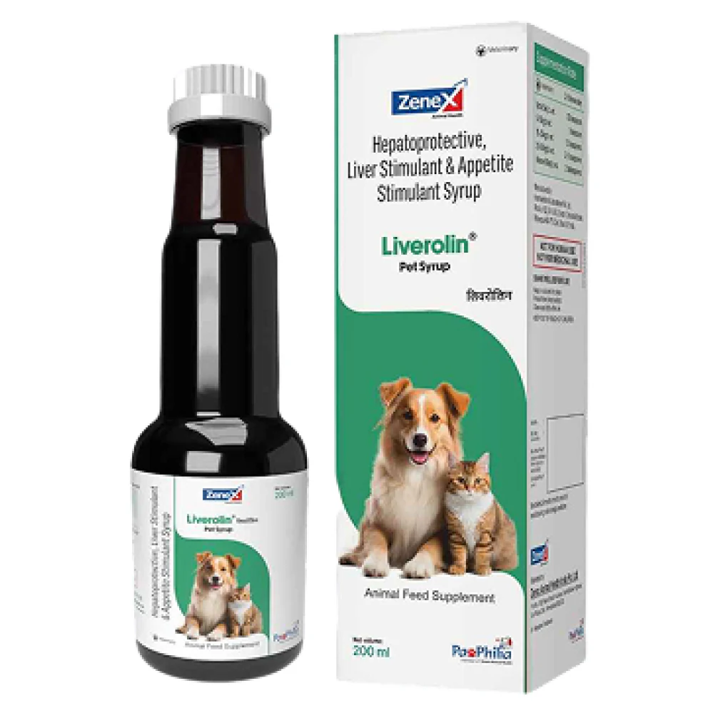 Zenex Liverolin Pet Syrup (Liver Tonic) for Dogs and Cats - Runbopad