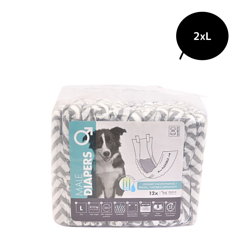 M Pets Diapers for Male Dogs (20x65cm) - Runbopad