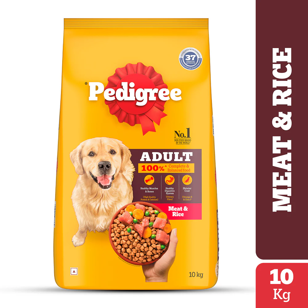Pedigree Meat & Rice Adult Dog Dry Food - Runbopad