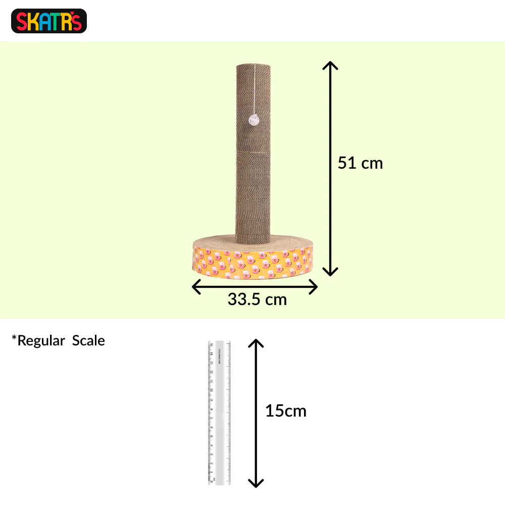 Skatrs Pole Scratcher Toy for Cats - Runbopad