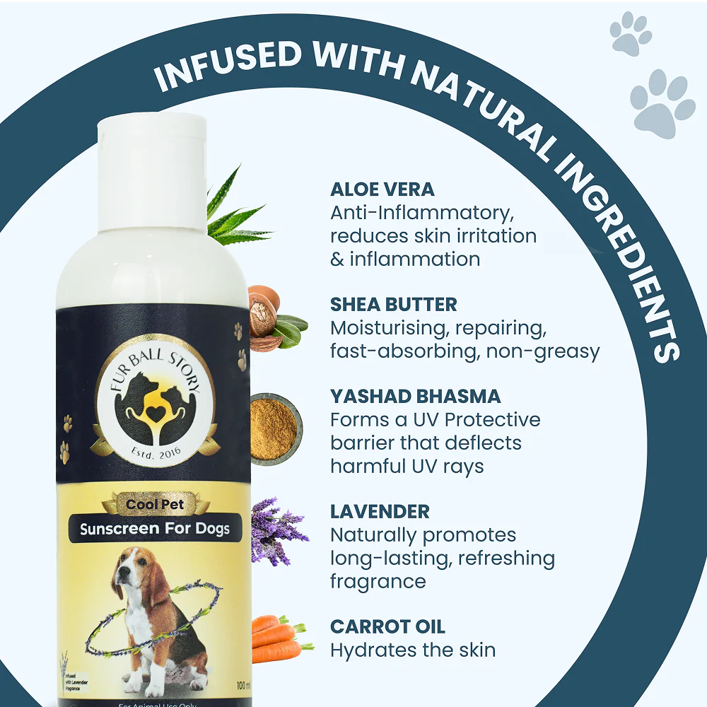 FurBall Story Cool Pet Sunscreen and Moisturizer for Dogs and Cats - Runbopad