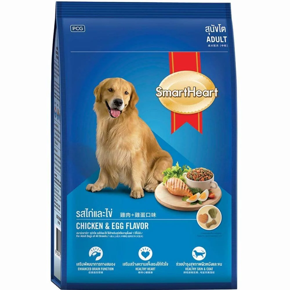 SmartHeart Chicken & Egg Adult Dog Dry Food - Runbopad