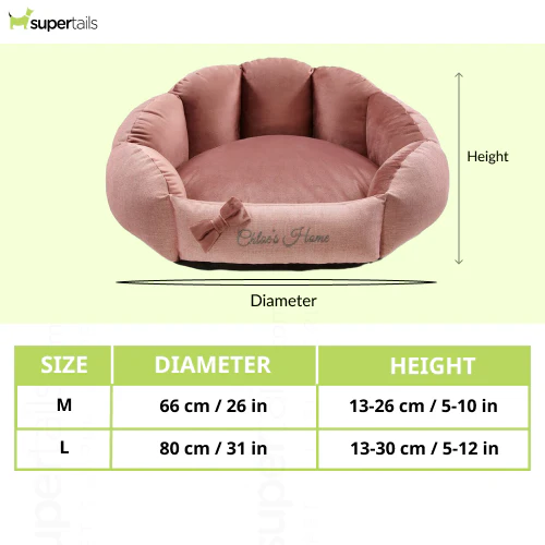 Chloe's Home Bahamas Bed for Dogs and Cats (Pink) - Runbopad