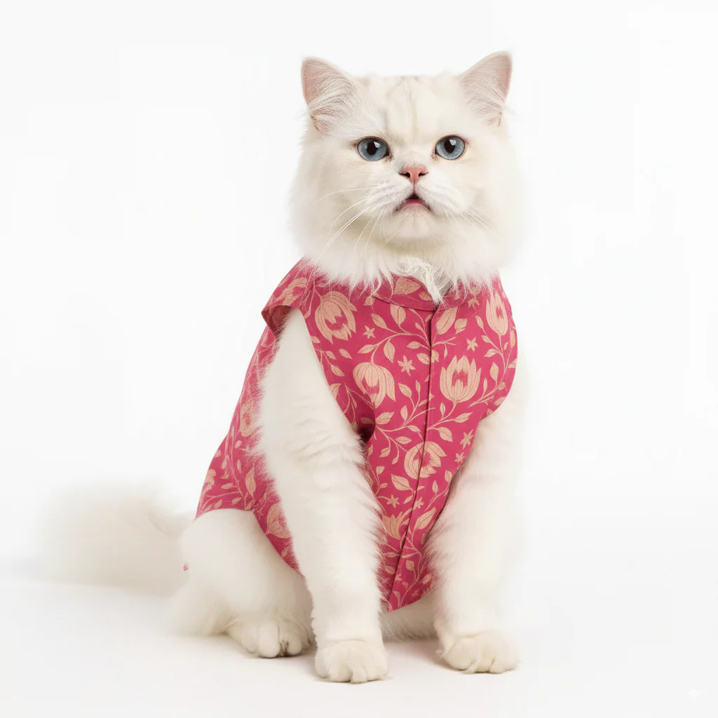 Skatrs Petal Charm Kurta for Dogs and Cats (Pink) - Runbopad