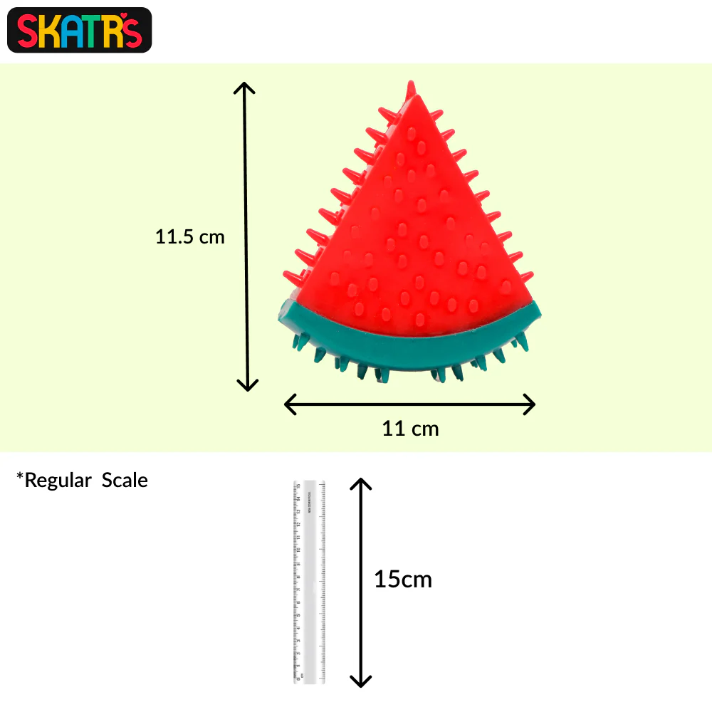 Skatrs Watermelon Shaped Ice Cooling Toy for Dogs & Cats (Green/Red) - Runbopad